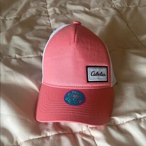 Cabela's Coral and White Cap
